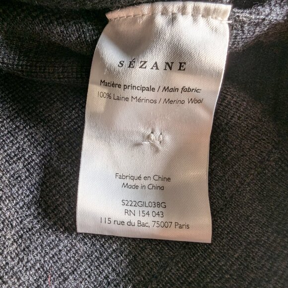 Sézane Betty Cardigan  | Charcoal Grey | S - Picture 9 of 15